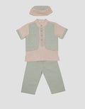 Little M Geometric Print Set Muslim Baby Clothes