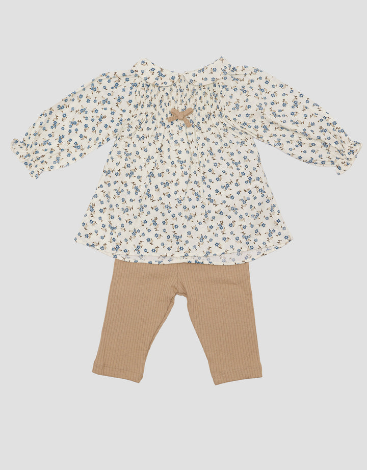 Pipiniko Smock Tengah Setelan Baju Muslim Anak Perempuan