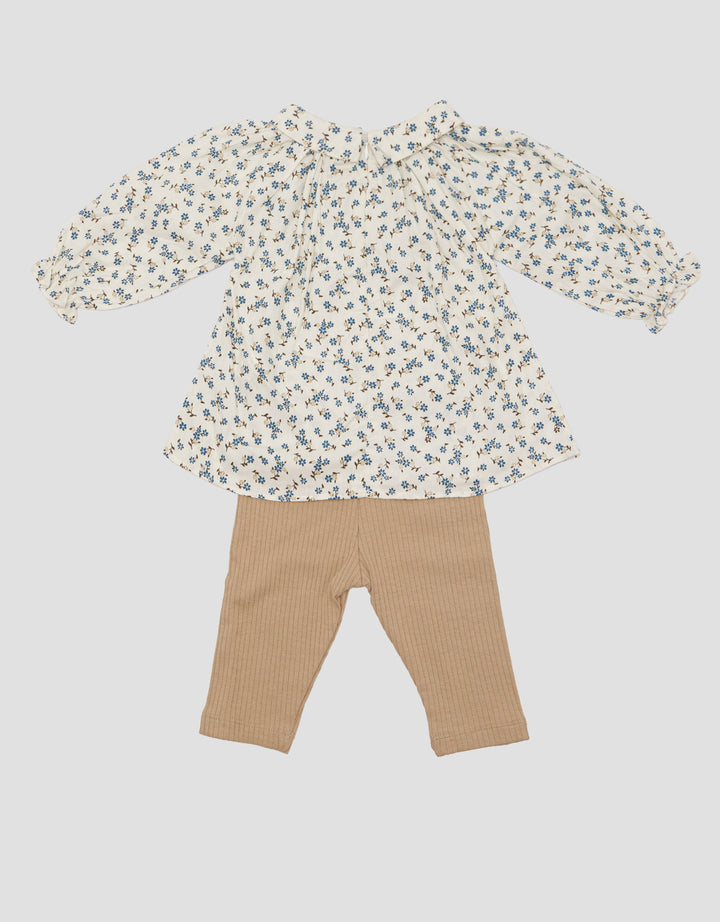 Pipiniko Smock Tengah Setelan Baju Muslim Anak Perempuan