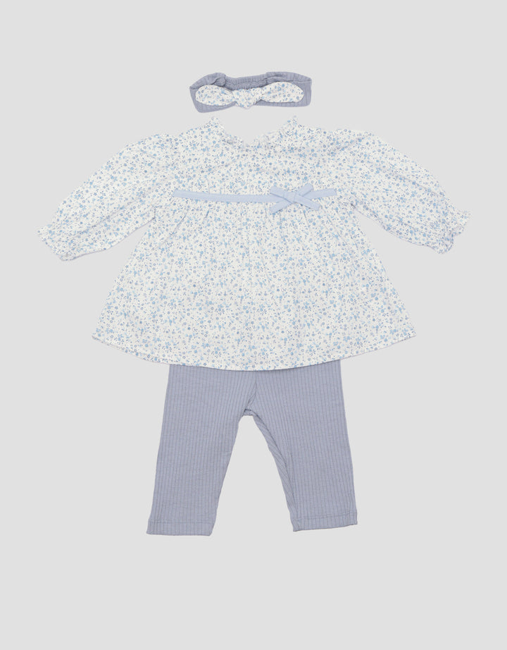 Pipiniko Full Print Baju Set Bayi Perempuan