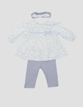 Pipiniko Full Print Baby Girl Clothes Set