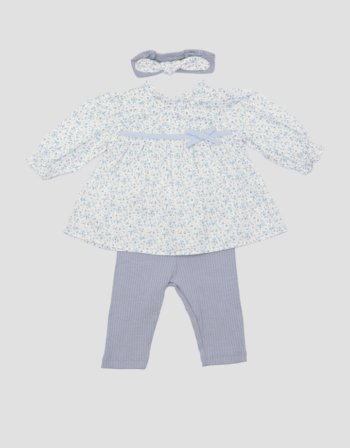 Pipiniko Full Print Baby Girl Clothes Set