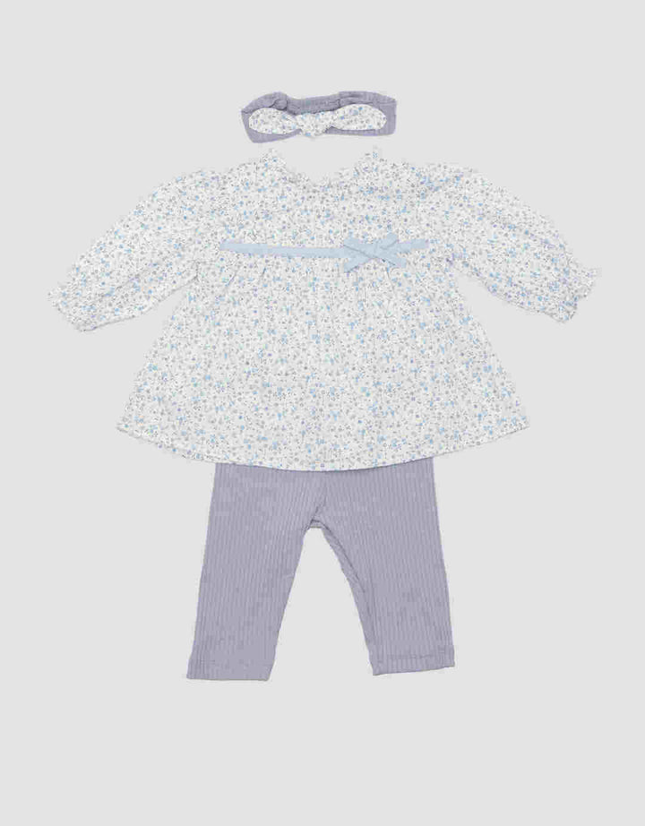 Pipiniko Full Print Baju Set Bayi Perempuan