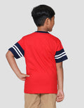 Character Superman Tulisan Cut Sew A Sup Kaos Anak Laki-laki