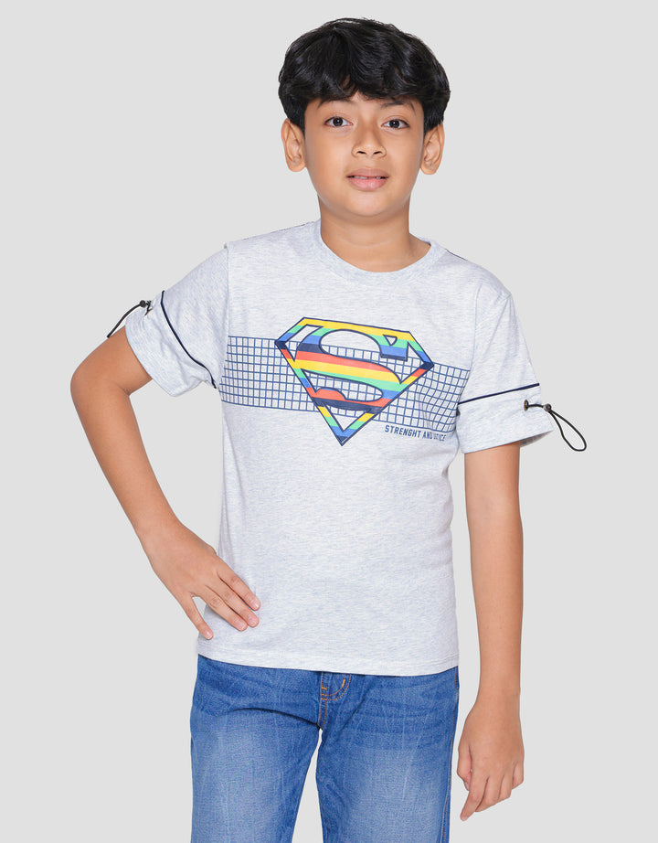 Character Superman Logo Kaos Anak Laki-laki