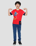 Character Superman Justice Lis Kaos Anak Laki-laki