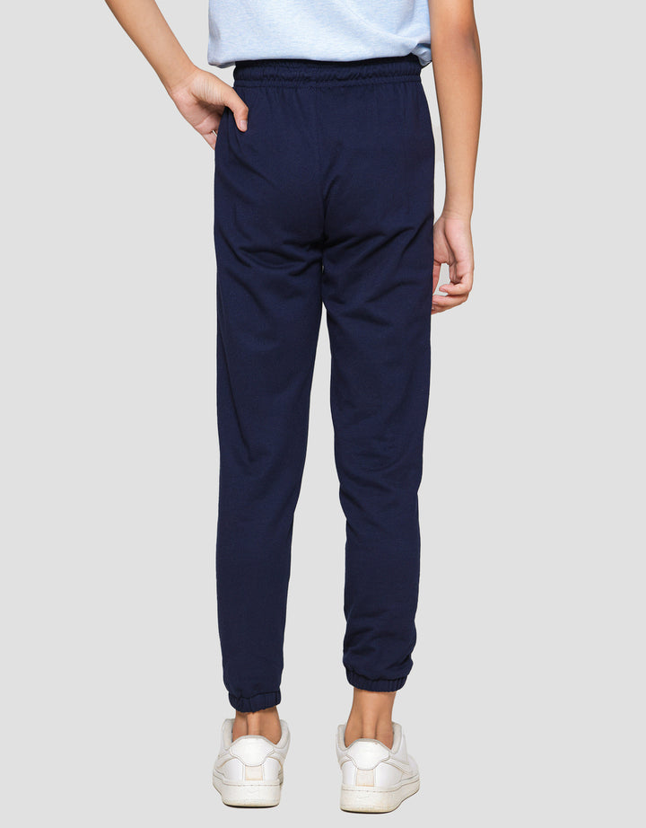 Character Superman Logo Tag Celana Jogger Anak Laki-laki