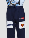 Character Superman Logo Tag Celana Jogger Anak Laki-laki