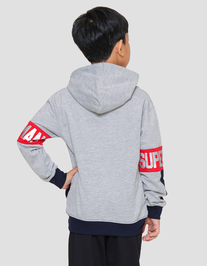 Character Superman Logo Sweater Anak Laki-laki