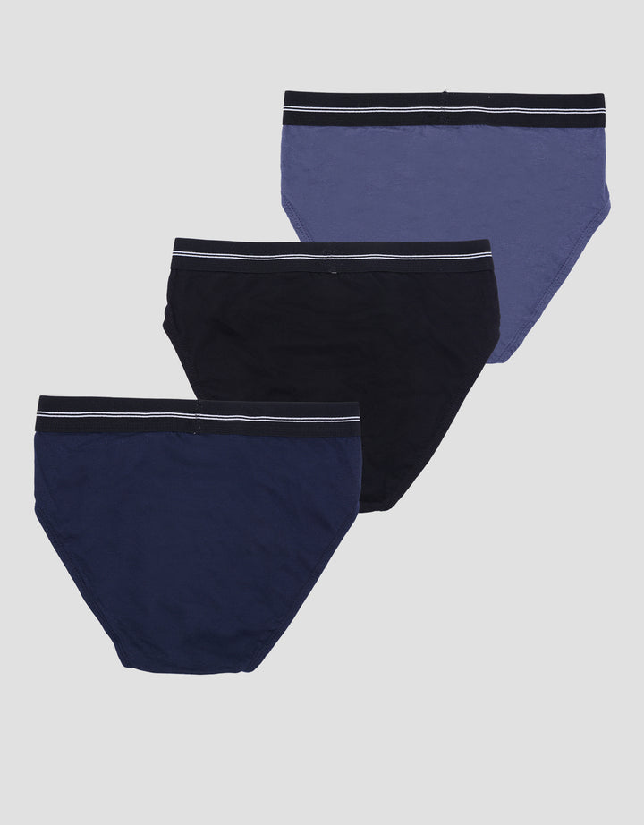 Cole Pack Of 3 Ewb Cott 2Strip With Logo Celana Dalam Pria