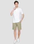 Nevada Jersey Solid Kaus Kerah Pria