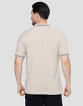 Nevada Jersey Solid Kaus Kerah Pria