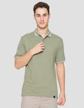 Nevada Jersey Solid With Woven Label Polo Pria