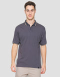Nevada Jersey Solid With Woven Label Polo Pria