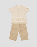 Little M Ulos Bamus Set Pakaian Muslim Anak Laki-laki
