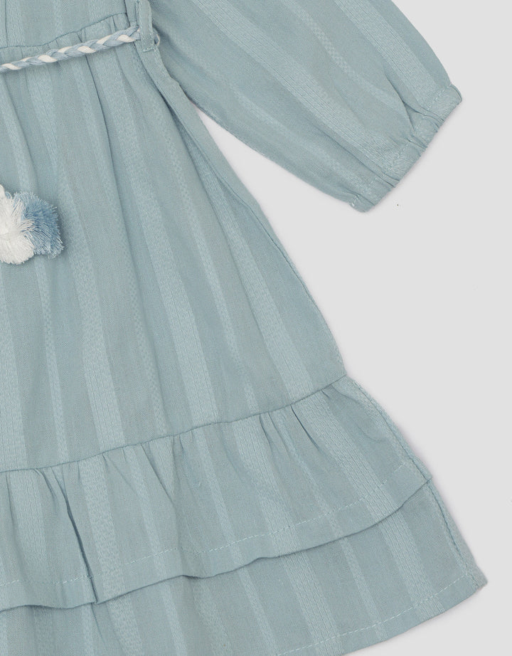 Little M Highlight Tassel Midi Dress Anak Perempuan