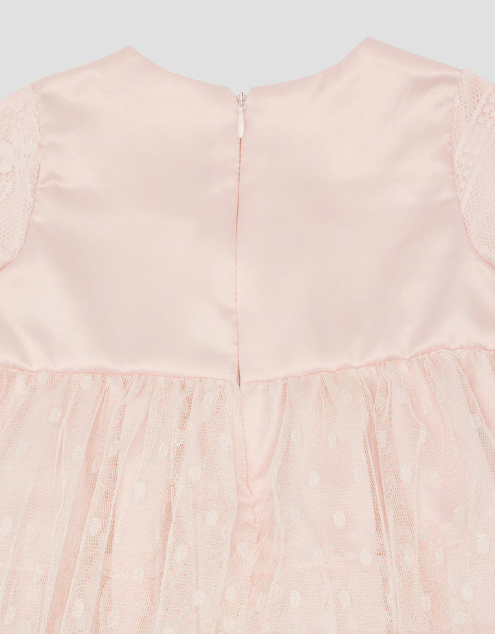 Pipiniko Bamus Party Flower Lace Midi Dress for Girls