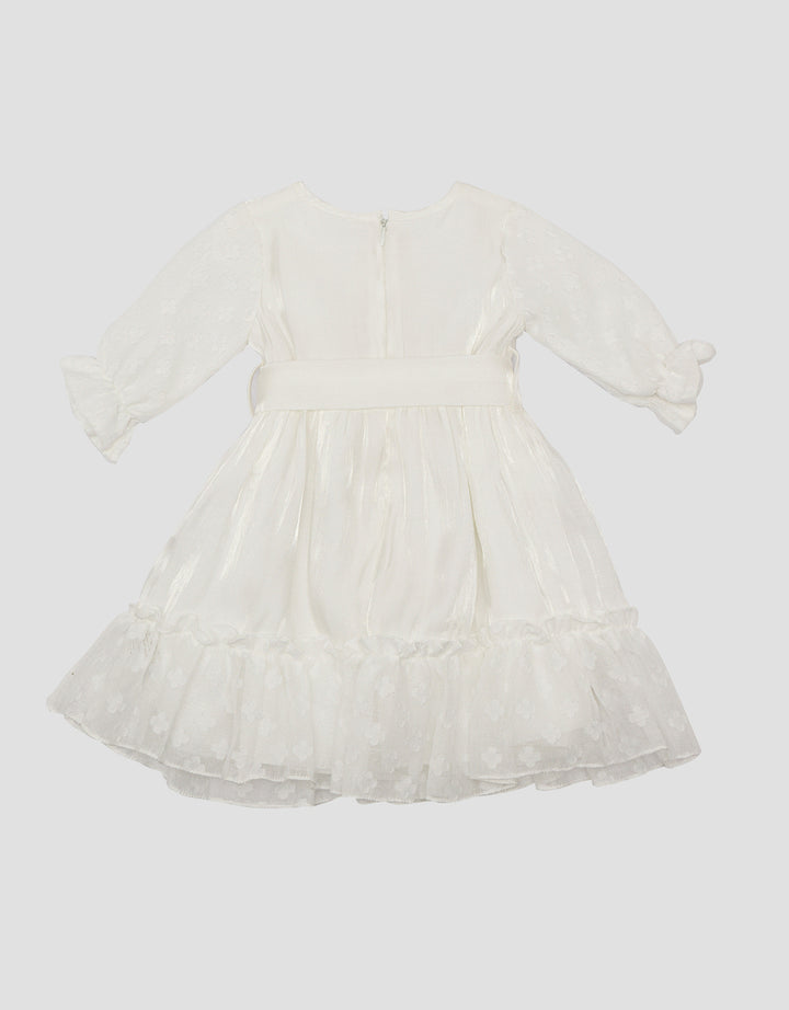 Little M Shimmer Text Dress Anak Perempuan