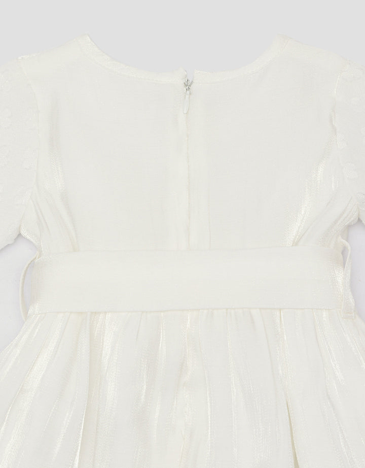 Little M Shimmer Text Dress Anak Perempuan