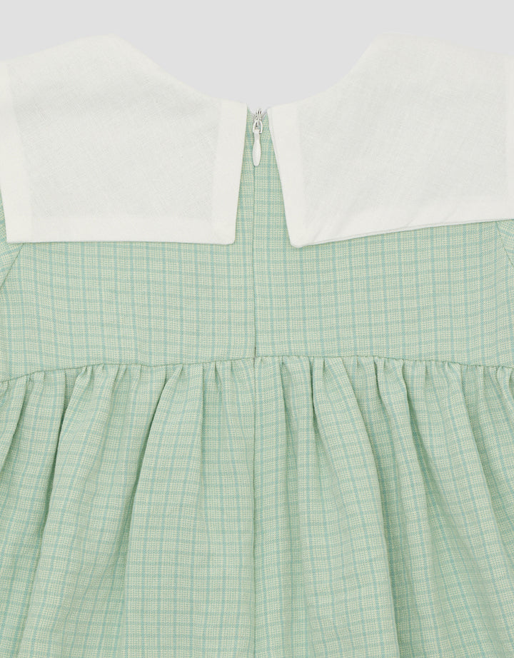 Little M Collar Ribbon Dress Anak Perempuan