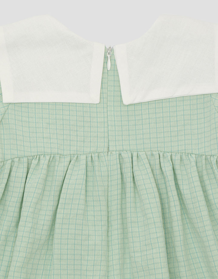 Little M Collar Ribbon Dress Anak Perempuan