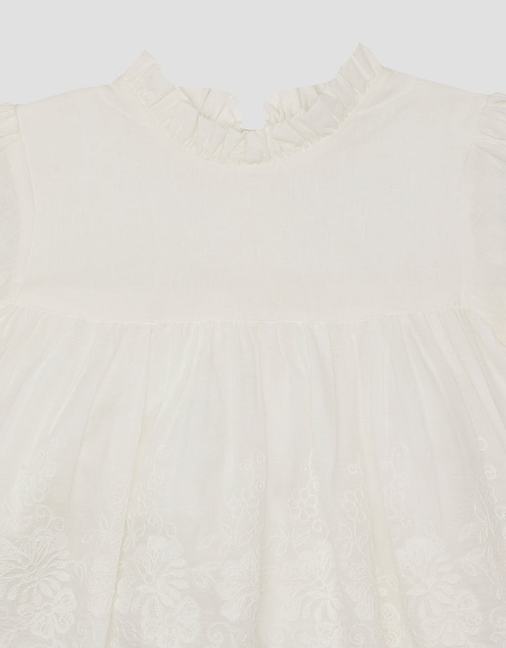 Little M Embro Fabric Blouse for Girls