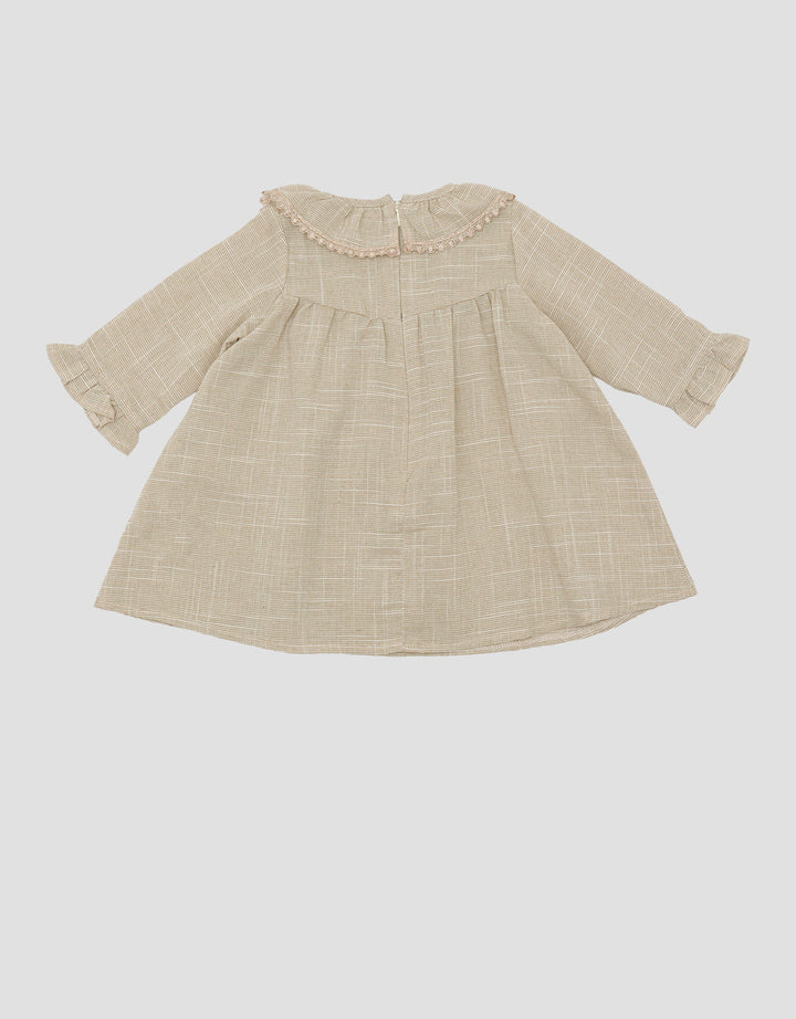 Little M Slub Two Tone Dress Anak Perempuan