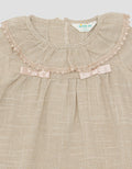 Little M Slub Two Tone Dress Anak Perempuan