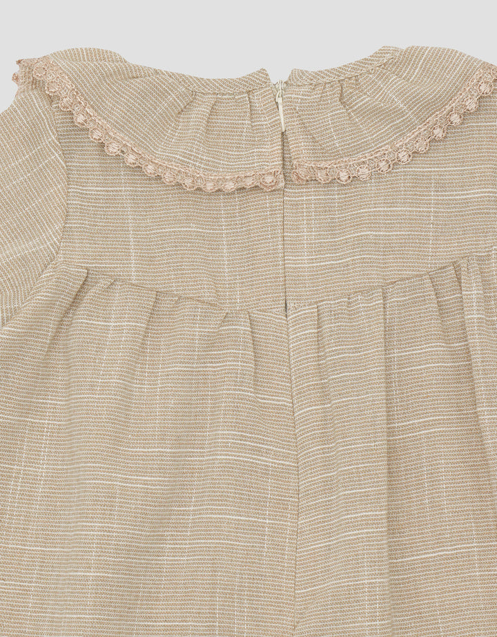 Little M Slub Two Tone Dress Anak Perempuan