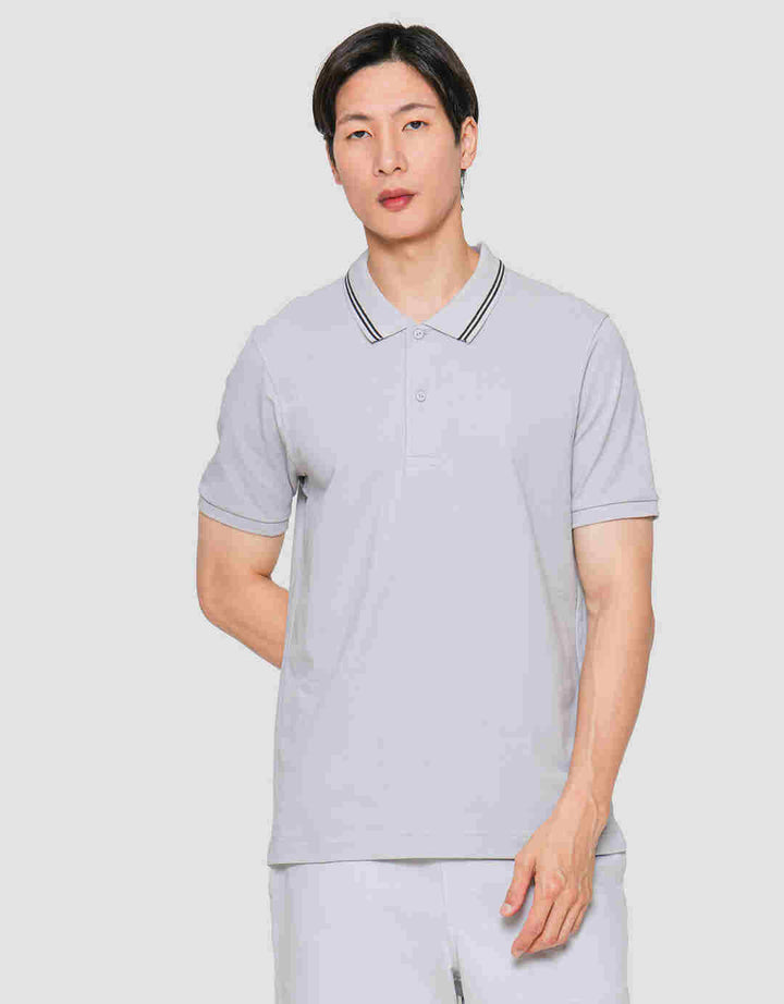 Suko Solid Knit Kaos Polo Pria