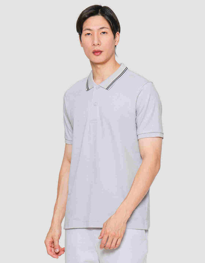 Suko Solid Knit Kaos Polo Pria