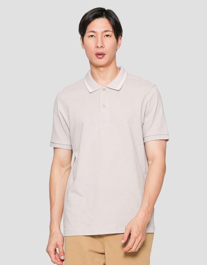 SUKO SOLID KNIT POLO PRIA