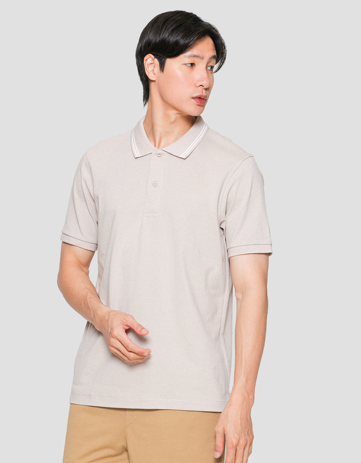 Suko Solid Knit Kaos Polo Pria