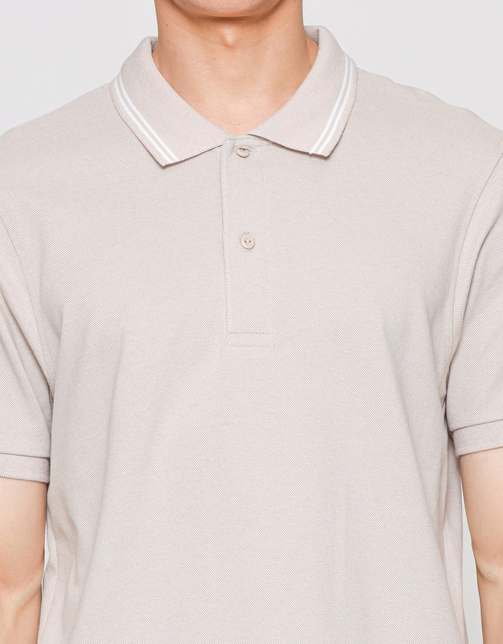 Suko Solid Knit Kaos Polo Pria