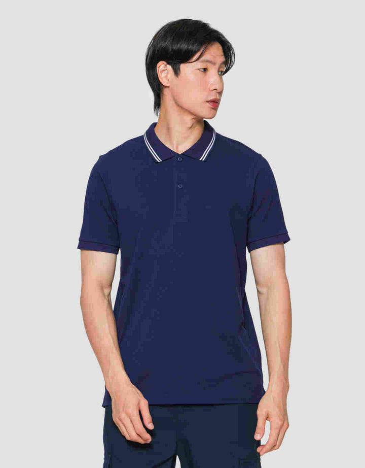 Suko Solid Knit Kaos Polo Pria