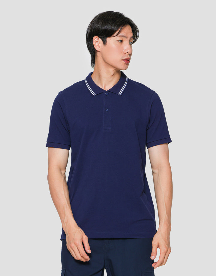 Suko Solid Knit Kaos Polo Pria