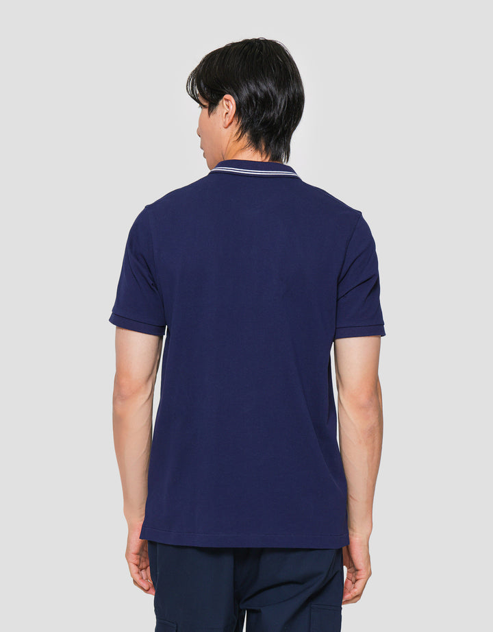 Suko Solid Knit Kaos Polo Pria