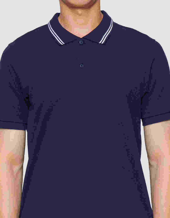 Suko Solid Knit Kaos Polo Pria