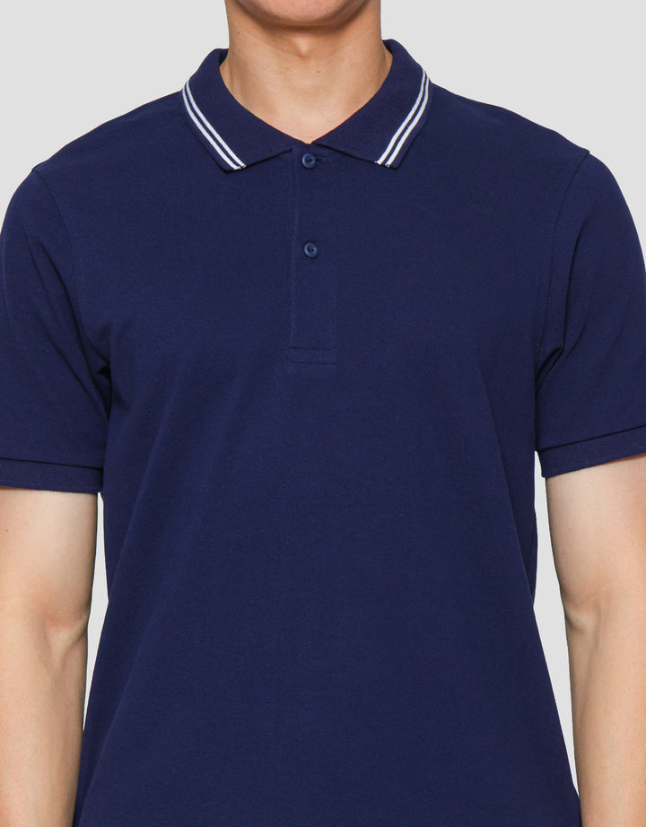 Suko Solid Knit Kaos Polo Pria