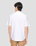 Suko Motif Eyelet Stand Collar Men's Short Sleeve Shirt