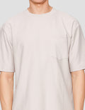 Suko Oversized Pocket Textured Round Collar Men's Short Sleeve T-Shirt