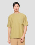 Suko Oversized Pocket Textured Round Collar Men's Short Sleeve T-Shirt