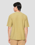 Suko Oversized Pocket Textured Round Collar Men's Short Sleeve T-Shirt