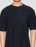 Suko Oversized Pocket Textured Round Collar Men's Short Sleeve T-Shirt