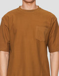 Suko Oversized Pocket Textured Round Collar Men's Short Sleeve T-Shirt