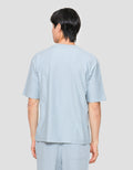 Suko Oversized Pocket Textured Round Collar Men's Short Sleeve T-Shirt
