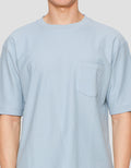Suko Oversized Pocket Textured Round Collar Men's Short Sleeve T-Shirt