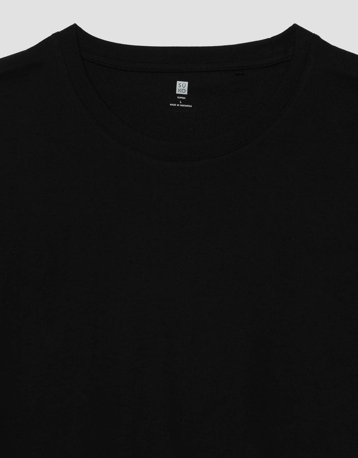 Suko Supima Katun Kerah Bulat Lengan Pendek Kaos Pria