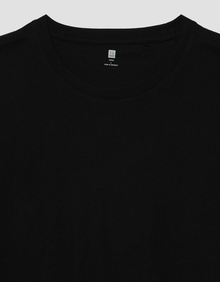 Suko Supima Katun Kerah Bulat Lengan Pendek Kaos Pria