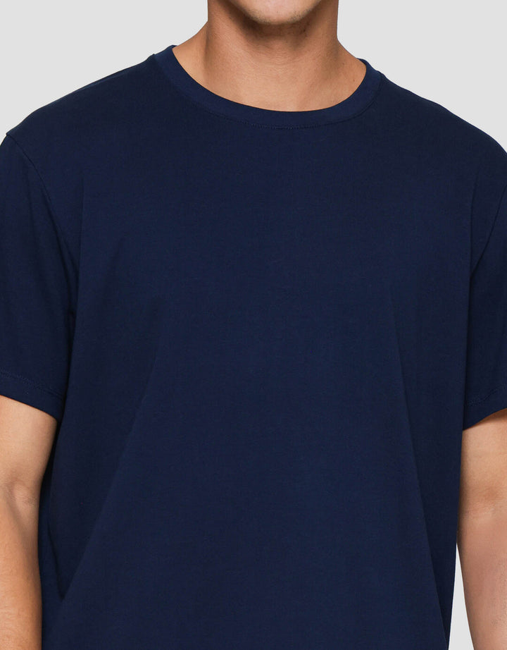 Suko Supima Katun Kerah Bulat Lengan Pendek Kaos Pria